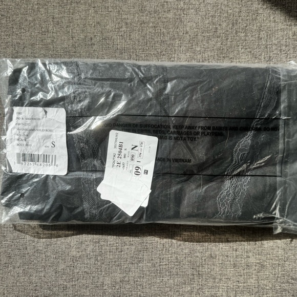 Free People Intimately Moonbeams Lace Trim Satin Robe - Picture 5 of 5